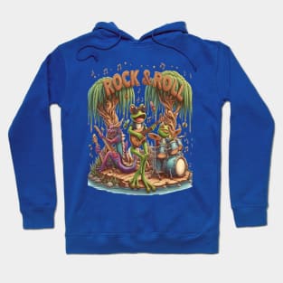 Frolicking Frogs Form Fantastic Froggy Band Hoodie